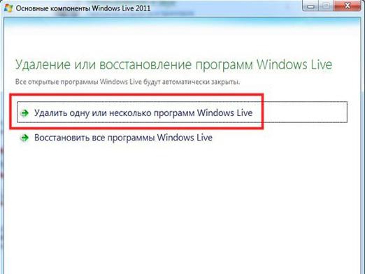 Miten poistan Windows Live -ohjelman?